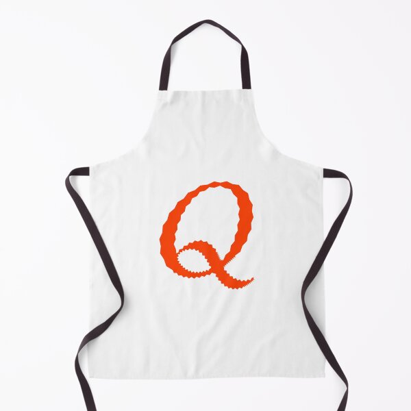 Item preview, Electric Orange Letter Q – Spiky Script Calligraphy designed and sold by uncoXab.