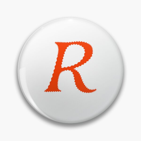 Item preview, Electric Orange Letter R – Spiky Script Calligraphy designed and sold by uncoXab.