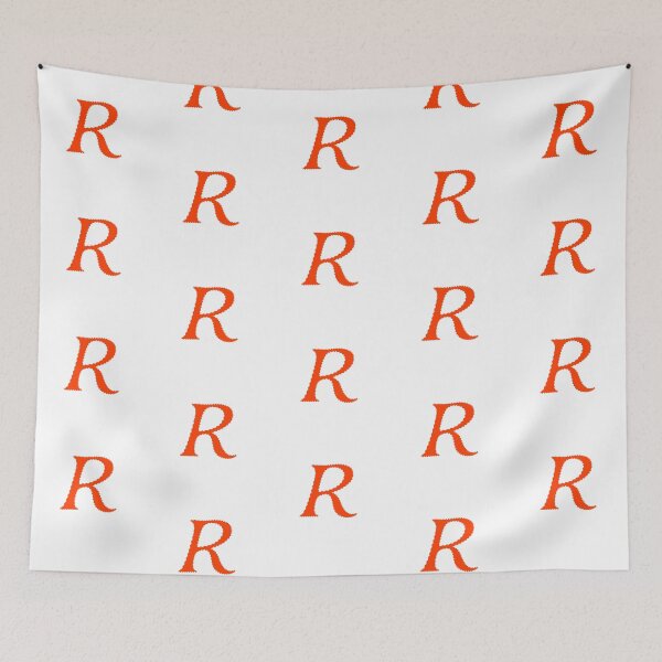 Item preview, Electric Orange Letter R – Spiky Script Calligraphy designed and sold by uncoXab.