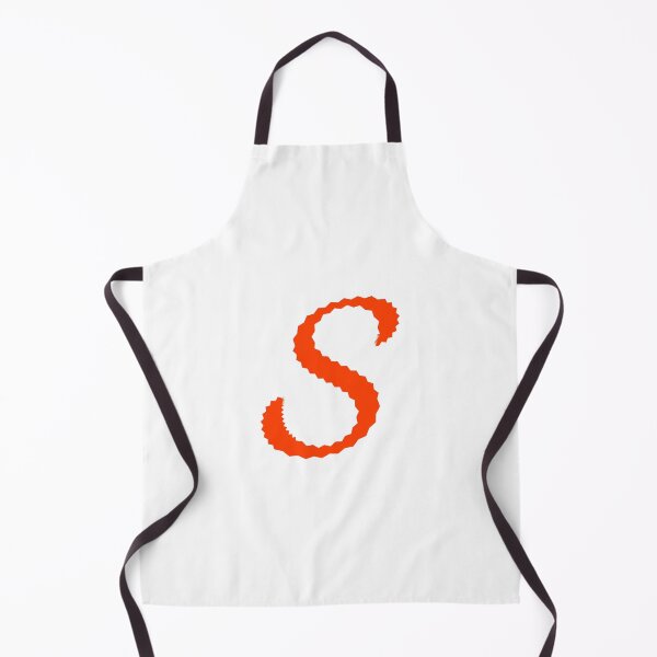 Item preview, Electric Orange Letter S – Spiky Script Calligraphy designed and sold by uncoXab.