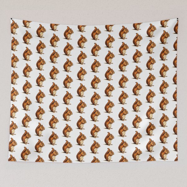 Item preview, Squirrel Eating: Illustration of Red Squirrel designed and sold by JoyfulWhimsy.