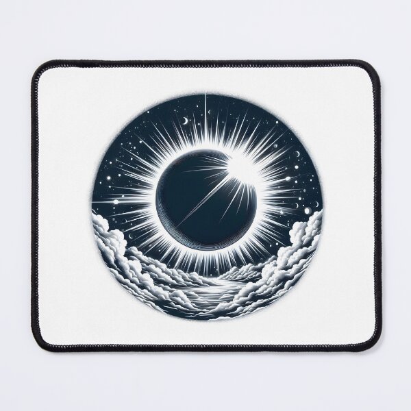 Item preview, Diamond Ring Solar Eclipse Illustration designed and sold by Apex Designs.