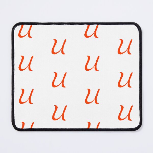 Item preview, Electric Orange Letter U – Spiky Script Calligraphy designed and sold by uncoXab.