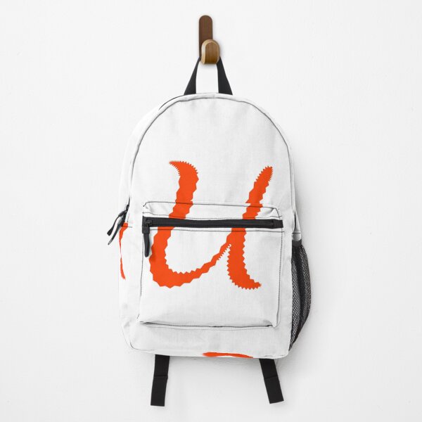 Item preview, Electric Orange Letter U – Spiky Script Calligraphy designed and sold by uncoXab.