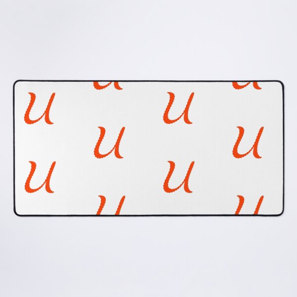 Item preview, Electric Orange Letter U – Spiky Script Calligraphy designed and sold by uncoXab.