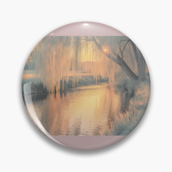 Item preview, Golden Hour Weeping Willow Reflection designed and sold by Elizabeth Parks.