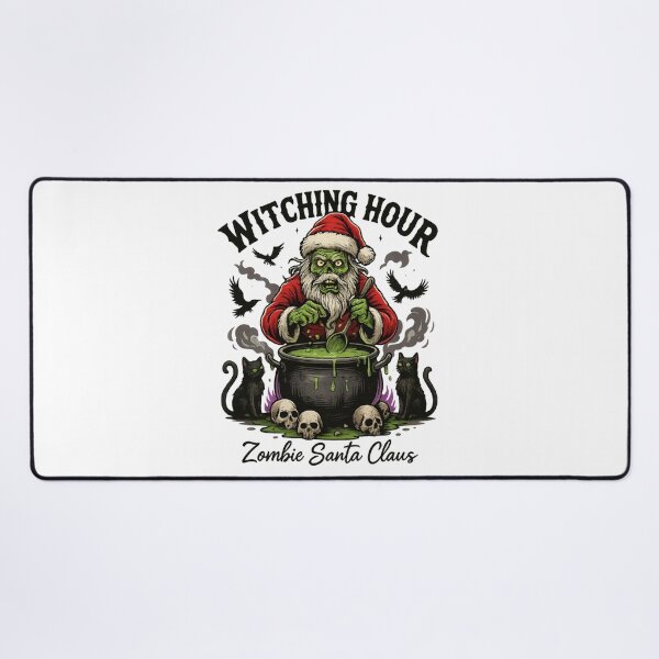 Item preview, Zombie Santa Claus Witching Hour – Creepy Christmas & Halloween Mashup T-Shirt designed and sold by Trendora Studio.