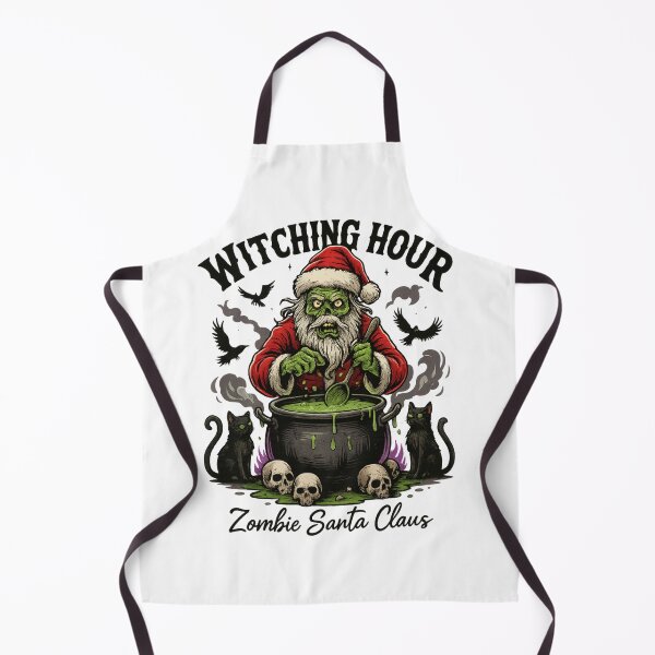 Item preview, Zombie Santa Claus Witching Hour – Creepy Christmas & Halloween Mashup T-Shirt designed and sold by Trendora Studio.