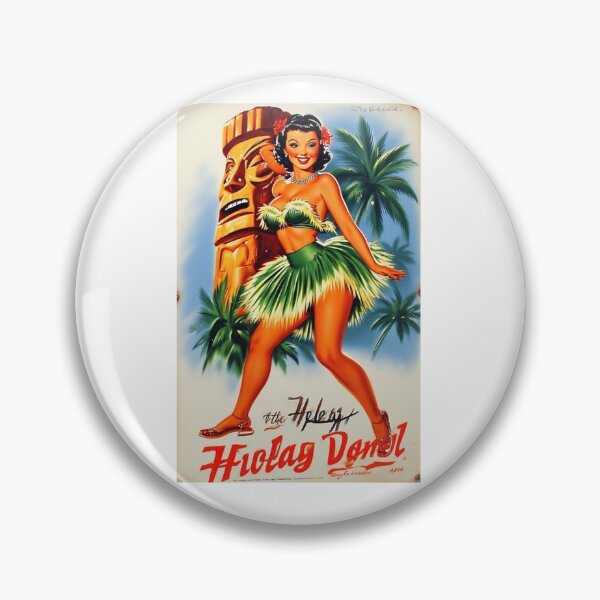 Item preview, Hula Dancer and Tiki Statue designed and sold by IanBakerToons.
