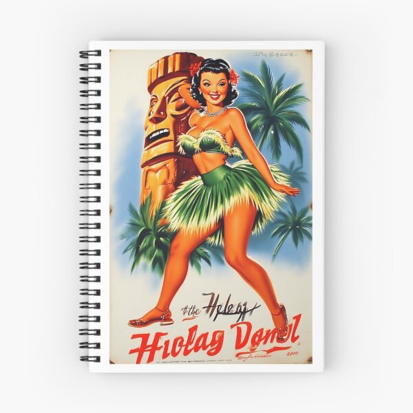 Item preview, Hula Dancer and Tiki Statue designed and sold by IanBakerToons.