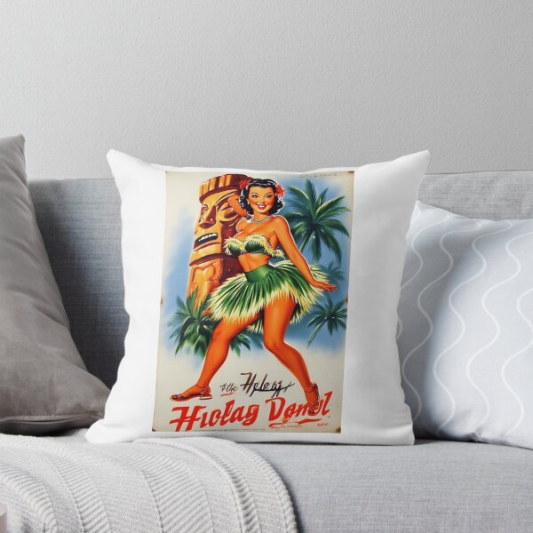 Item preview, Hula Dancer and Tiki Statue designed and sold by IanBakerToons.