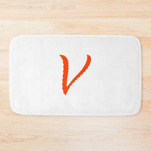 Item preview, Electric Orange Letter V – Spiky Script Calligraphy designed and sold by uncoXab.