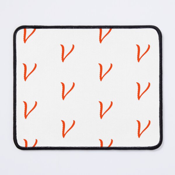 Item preview, Electric Orange Letter V – Spiky Script Calligraphy designed and sold by uncoXab.