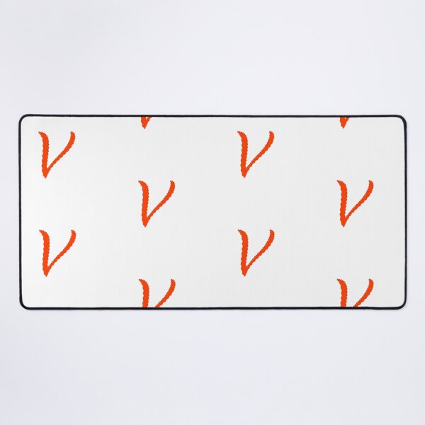 Item preview, Electric Orange Letter V – Spiky Script Calligraphy designed and sold by uncoXab.