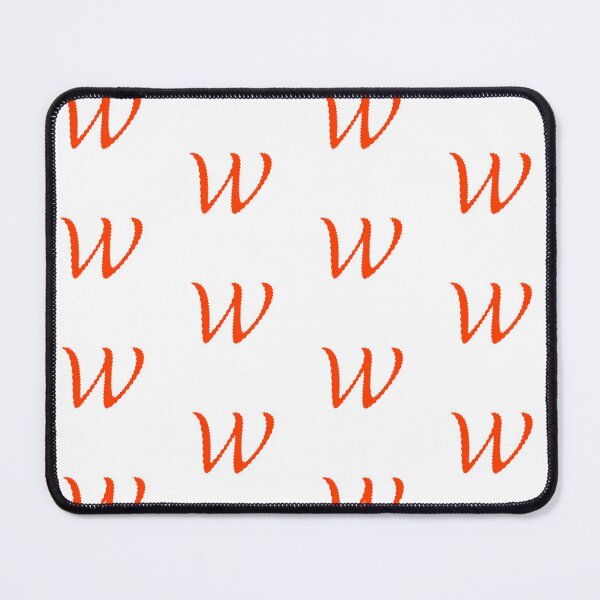 Item preview, Electric Orange Letter W – Spiky Script Calligraphy designed and sold by uncoXab.