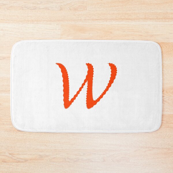 Item preview, Electric Orange Letter W – Spiky Script Calligraphy designed and sold by uncoXab.