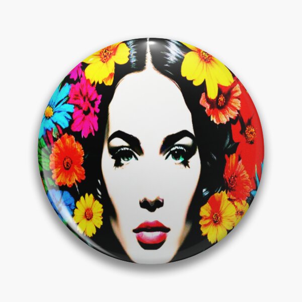 Item preview, Hippie Girl with flowers in her hair ( HIPPIE MOVIMENT 2025/2028 ) designed and sold by ROAD TRIPPING.