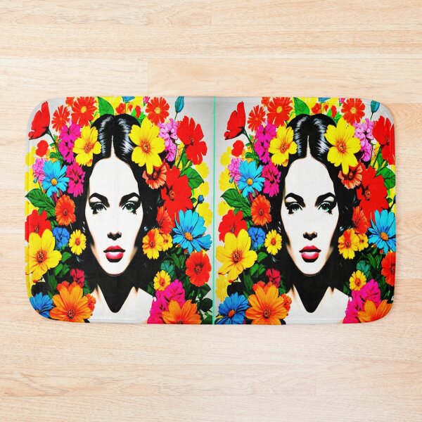 Item preview, Hippie Girl with flowers in her hair ( HIPPIE MOVIMENT 2025/2028 ) designed and sold by ROAD TRIPPING.