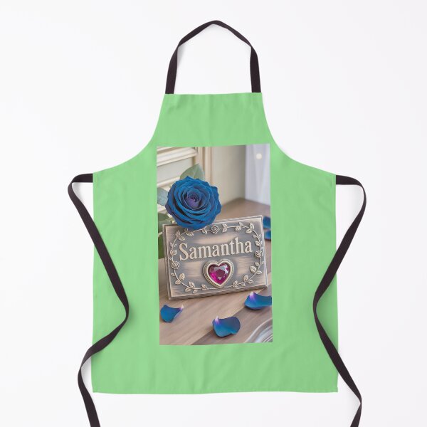 Item preview, Samantha Personalized Rose Heart Nameplate Art designed and sold by Elizabeth Parks.