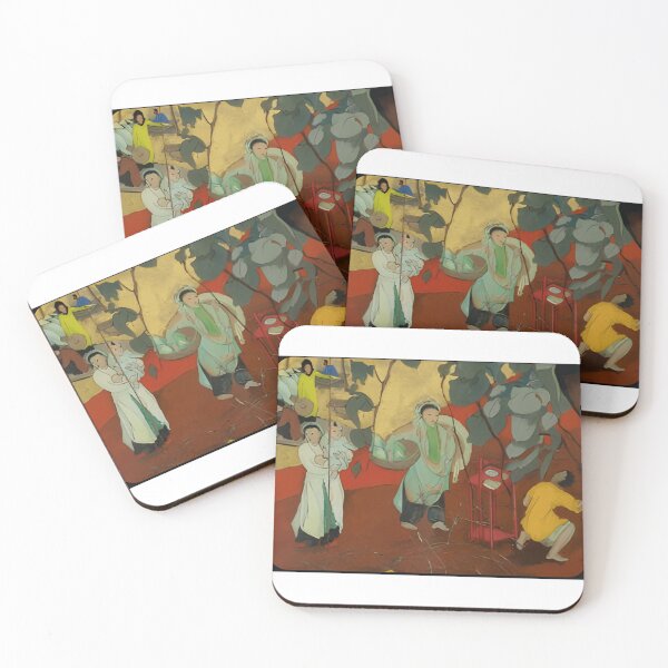 Item preview, 274 Vibrant Village Market Scene designed and sold by RoderickStout.