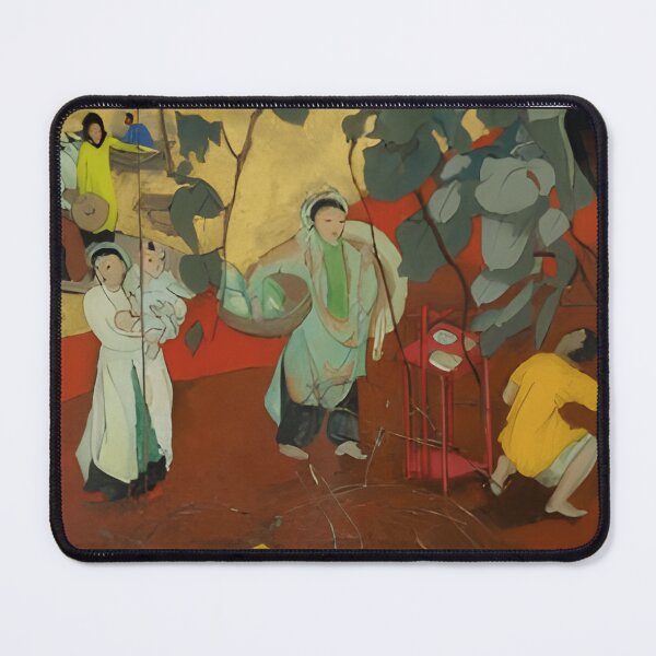 Item preview, 274 Vibrant Village Market Scene designed and sold by RoderickStout.