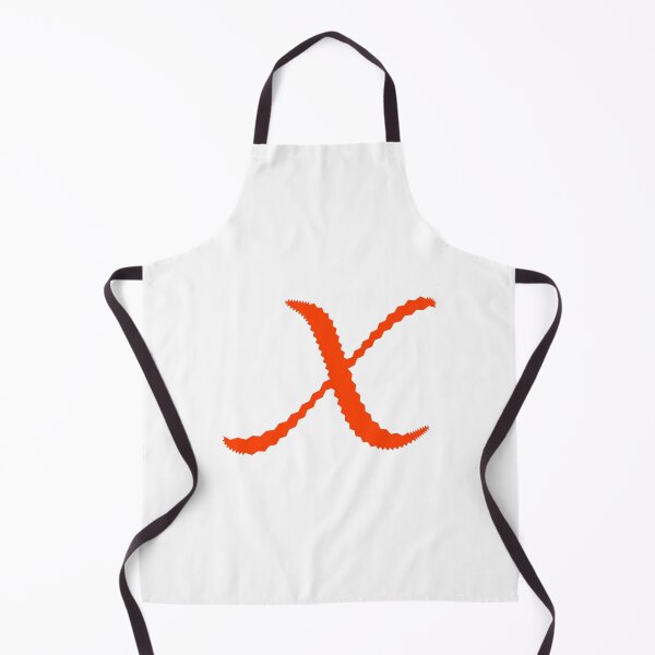 Item preview, Electric Orange Letter X – Spiky Script Calligraphy designed and sold by uncoXab.