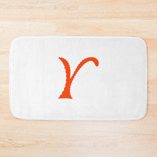 Item preview, Electric Orange Letter Y – Spiky Script Calligraphy designed and sold by uncoXab.