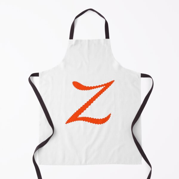 Item preview, Electric Orange Letter Z – Spiky Script Calligraphy designed and sold by uncoXab.