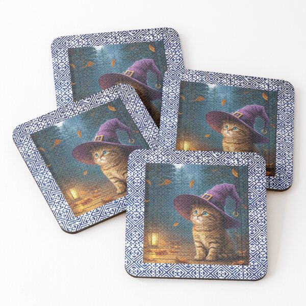 Item preview, Tribal Whiskers in Moonlit Glow – Halloween Cat Magic designed and sold by PimTribe.