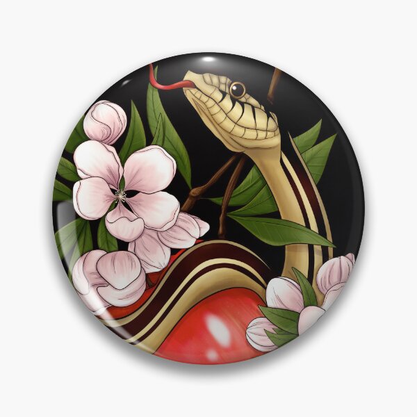 Item preview, Garter Snake, Apples, and Blooms designed and sold by Lumiscuro.