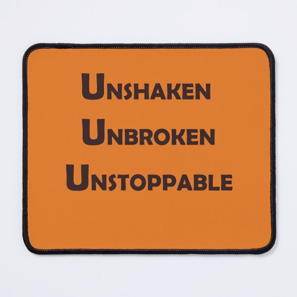 Item preview, Unshaken, Unbroken, Unstoppable – Powerful Resilience Quote Design designed and sold by ArtNestVerse.