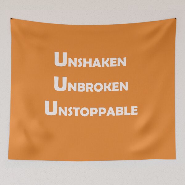 Item preview, Unshaken, Unbroken, Unstoppable – Powerful Resilience Quote Design designed and sold by ArtNestVerse.