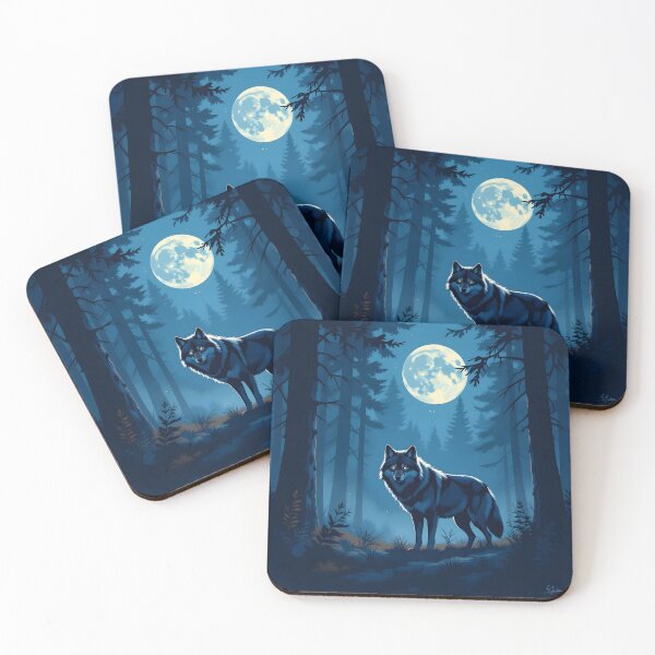 Item preview, Wolf in the forest designed and sold by yosmosverse .