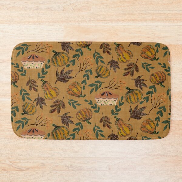 Item preview, Painterly Pumpkins Fall Leaves and Branches and Pumpkin Pie Orange designed and sold by JasmineGDesigns.