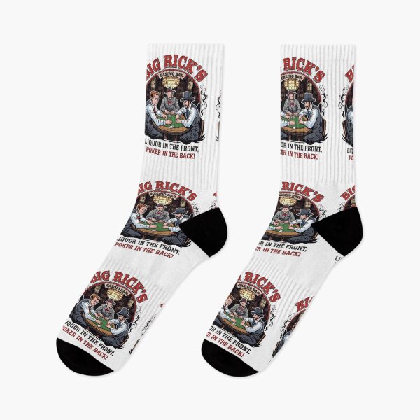 Item preview, Big Rick's Casino Bar Liquor in the front poker in the back.  designed and sold by NicMacTees.