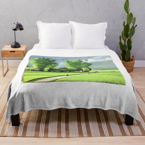 Item preview, 50 Serenity in the Fields Countryside Path with Lush Greens designed and sold by MacNokes207.
