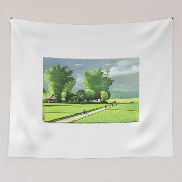 Item preview, 50 Serenity in the Fields Countryside Path with Lush Greens designed and sold by MacNokes207.
