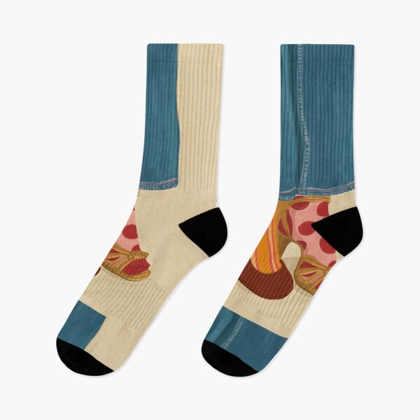 Item preview, Funky Eclectic Socks - Illustration designed and sold by Pilar Bidó.