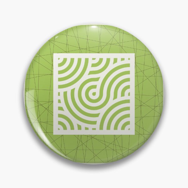 Item preview, Circuit of Thought – Green Geometric Flow designed and sold by deepgoa.
