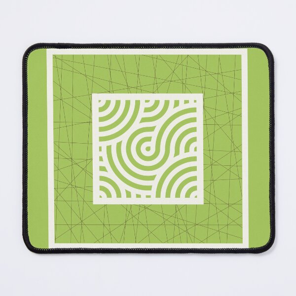 Item preview, Circuit of Thought – Green Geometric Flow designed and sold by deepgoa.