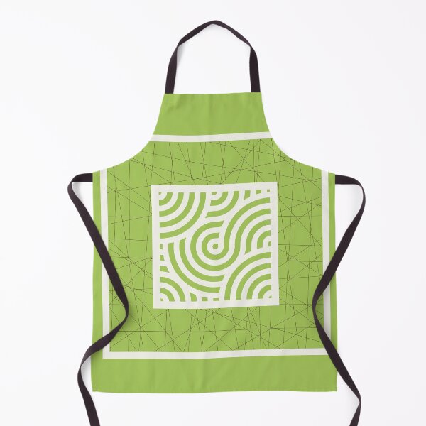Item preview, Circuit of Thought – Green Geometric Flow designed and sold by deepgoa.