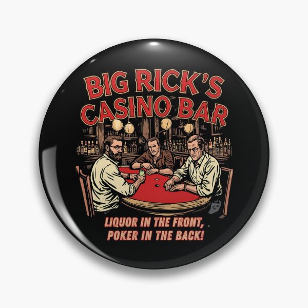 Item preview, Big Rick's Casino Bar Liquor in the front poker in the back.  designed and sold by NicMacTees.