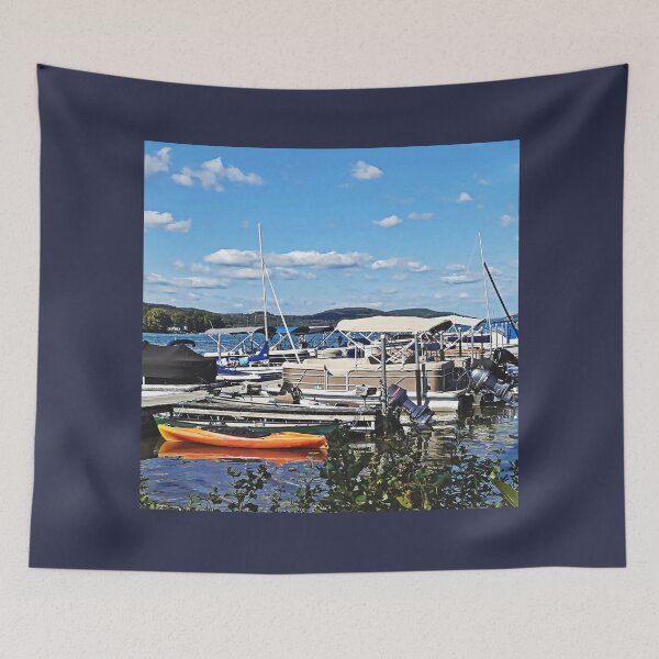 Item preview, Cooperstown NY - Marina At Lake Front Park designed and sold by Susan Savad.