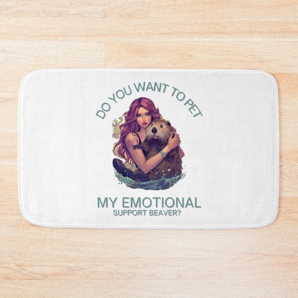 Item preview, Do you want to pet my emotional support beaver? designed and sold by NicMacTees.