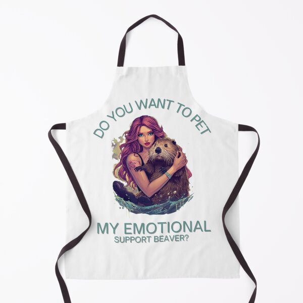 Item preview, Do you want to pet my emotional support beaver? designed and sold by NicMacTees.