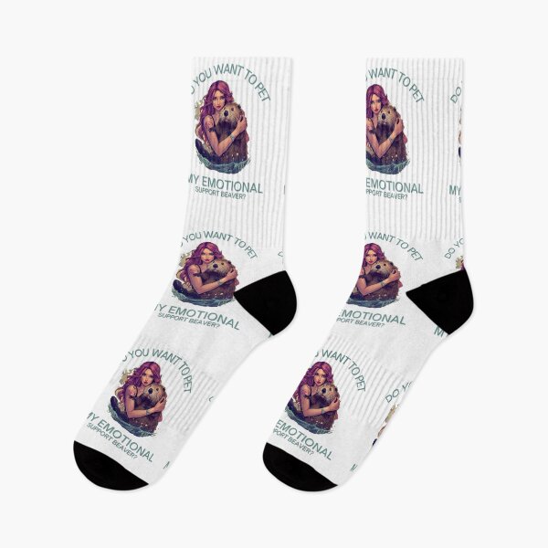 Item preview, Do you want to pet my emotional support beaver? designed and sold by NicMacTees.