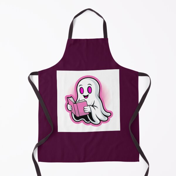 Item preview, Spooky Reader Ghost Cute Pink Bookworm designed and sold by Anthony Kelley.