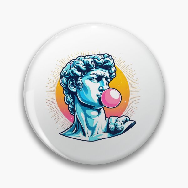 Artikelvorschau, David Statue bläst Kaugummi Pop Art entworfen und verkauft von Apex Designs.