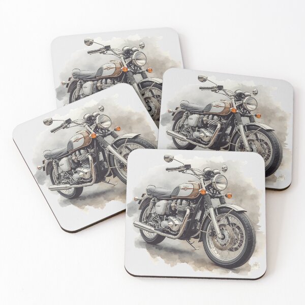 Item preview, Minimalist Motorcycle – Artistic Design in Neutral Tones designed and sold by Trait de Lune.