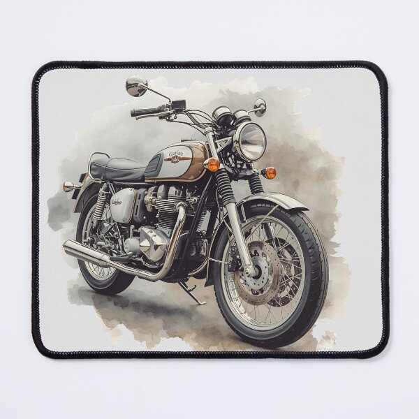 Item preview, Minimalist Motorcycle – Artistic Design in Neutral Tones designed and sold by Trait de Lune.